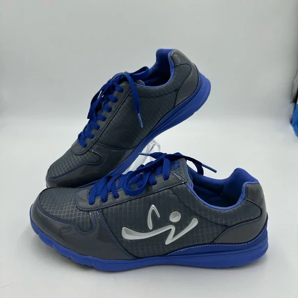 Zumba Fitness Charcoal and Navy Women Sneakers 10 - Picture 1 of 9